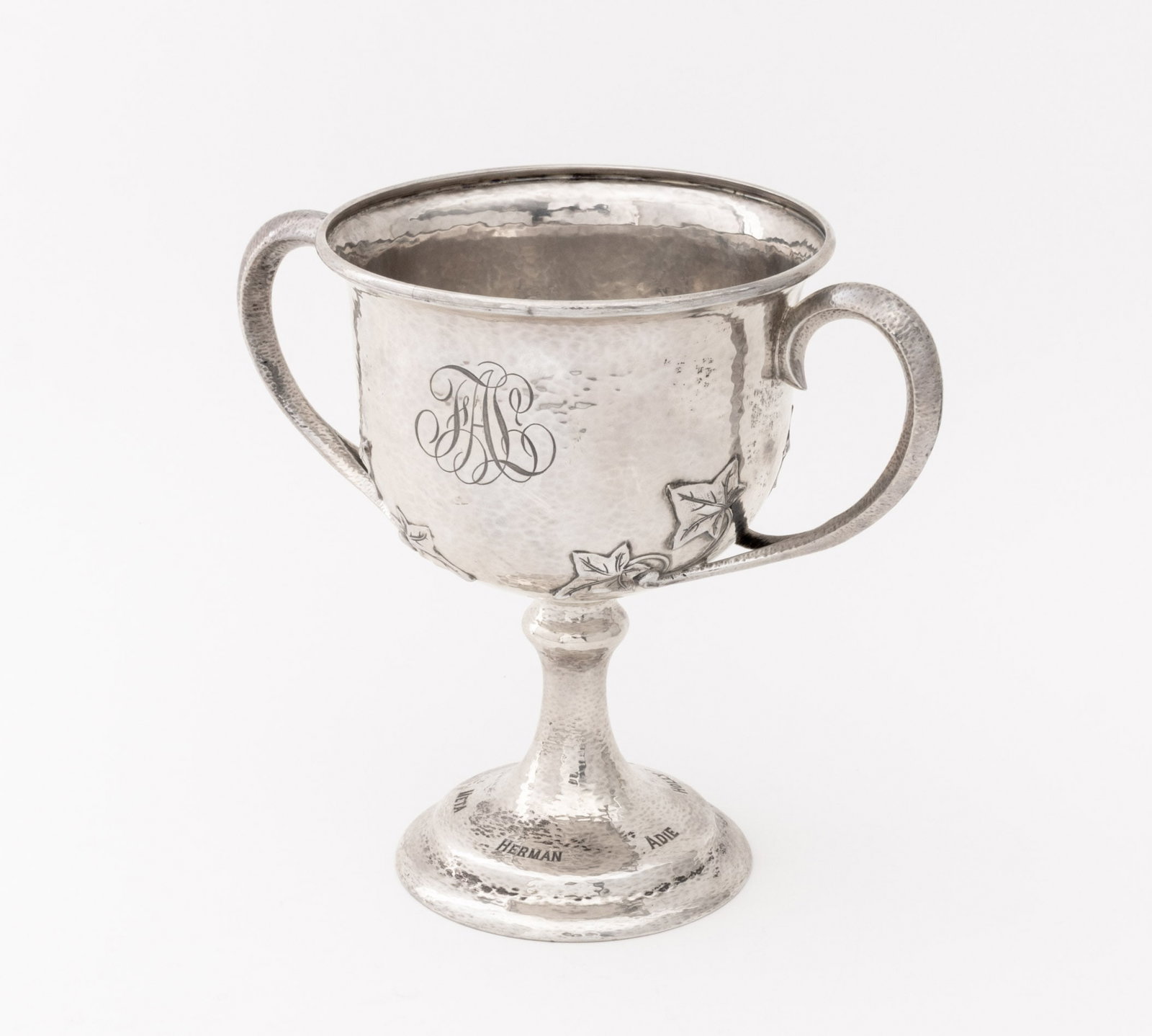Gorham Hammered Sterling Silver Trophy Cup - 5