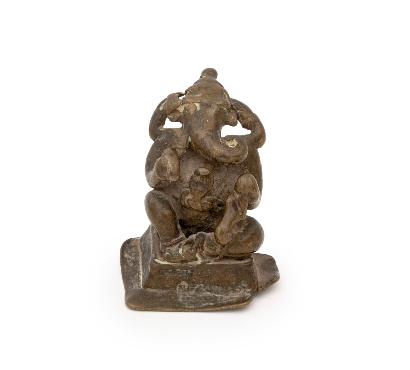 Indian Lord Ganesh Patinated Bronze Sculpture (1 of 6)