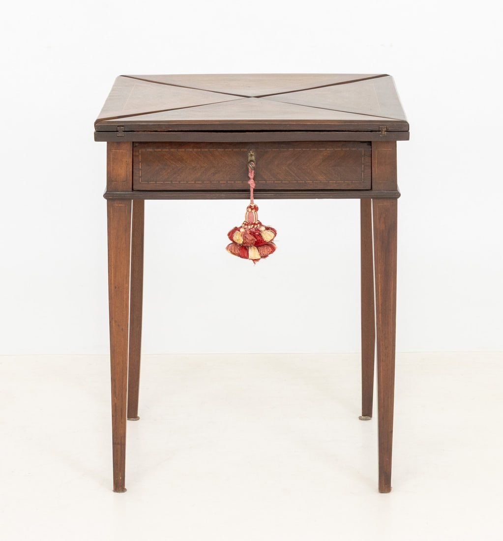 Edwardian Style Folding Envelope Game Table - 3