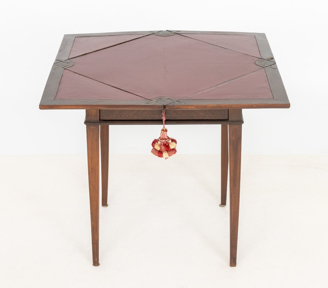 Edwardian Style Folding Envelope Game Table - 7