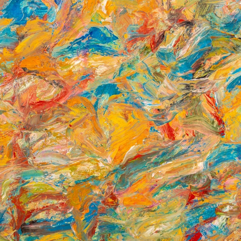Andy Miller Abstract Composition Oil on Canvas - 2