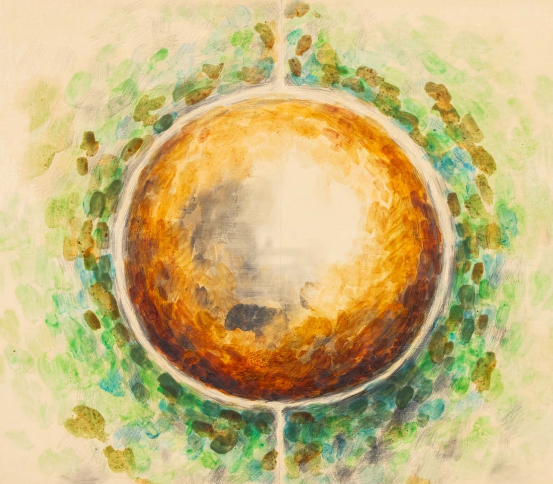 Joseph Lawrence Gardella Circle Study Mixed Media - 2