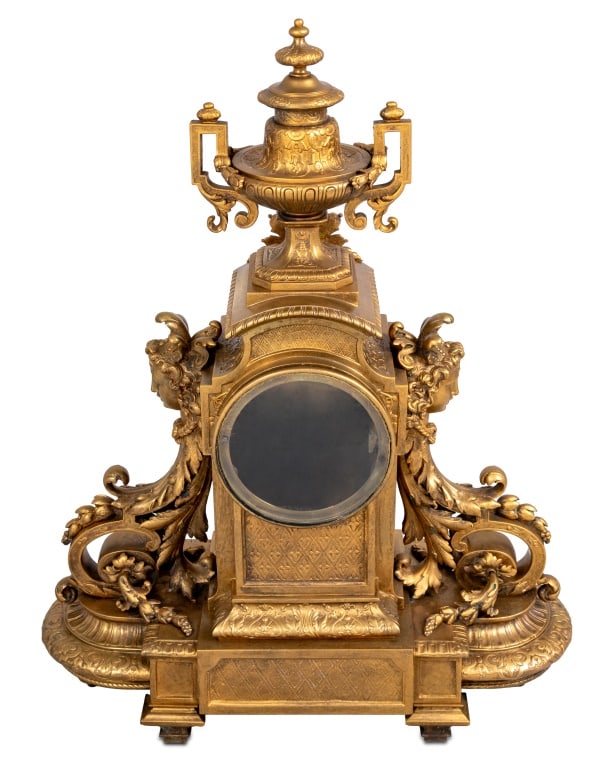 Napoleon III Ormolu 3-Piece Clock Set, ca. 1870 - 3
