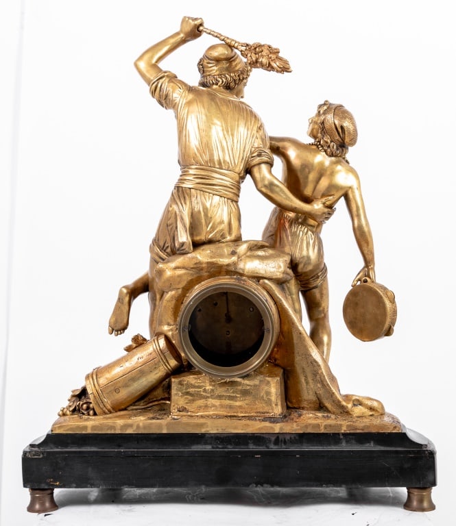 Louis XVI Style "Musicians" Gilt Bronze Clock - 4