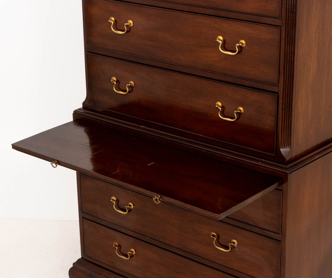 George III Style Mahogany Chest on Chest - 8