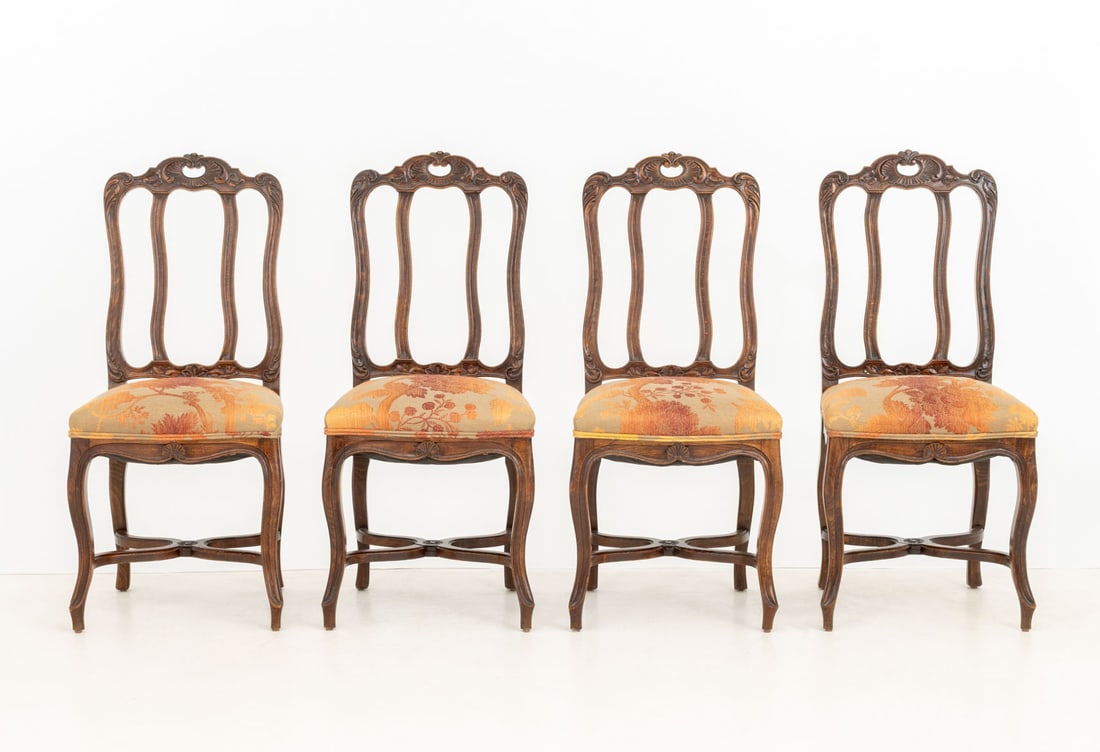 Louis XV Style Oak Dining Chairs, 12 - 2
