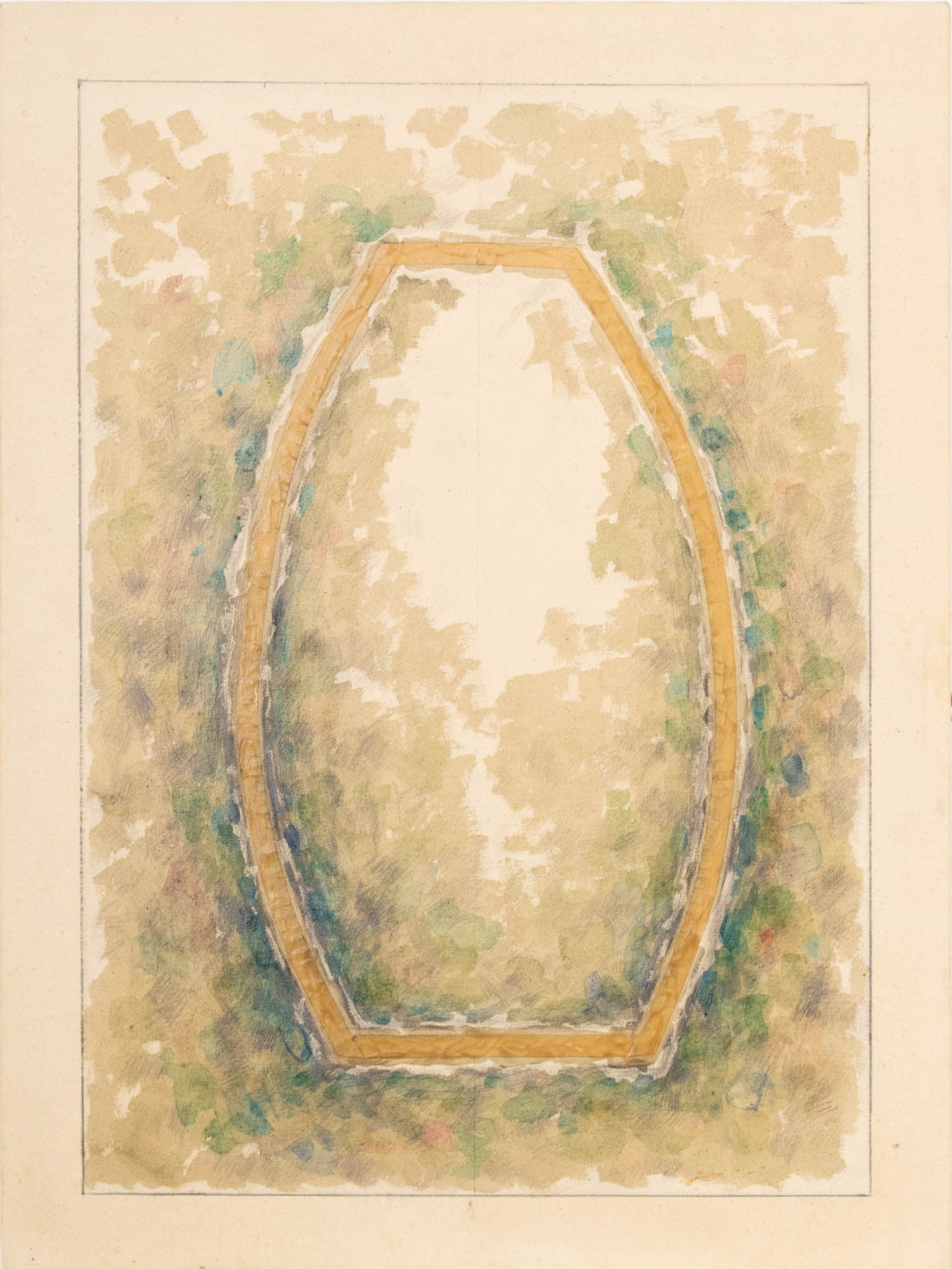 Joseph Lawrence Gardella Abstraction Mixed Media: Joseph Lawrence Gardella (American, XX-XXI), Abstract Composition, Mixed Media on Canvas with Collage Elements, unsigned, artist's estate stamp verso, unframed. Image: 27.75" H x 20" W; canvas: 32" H 