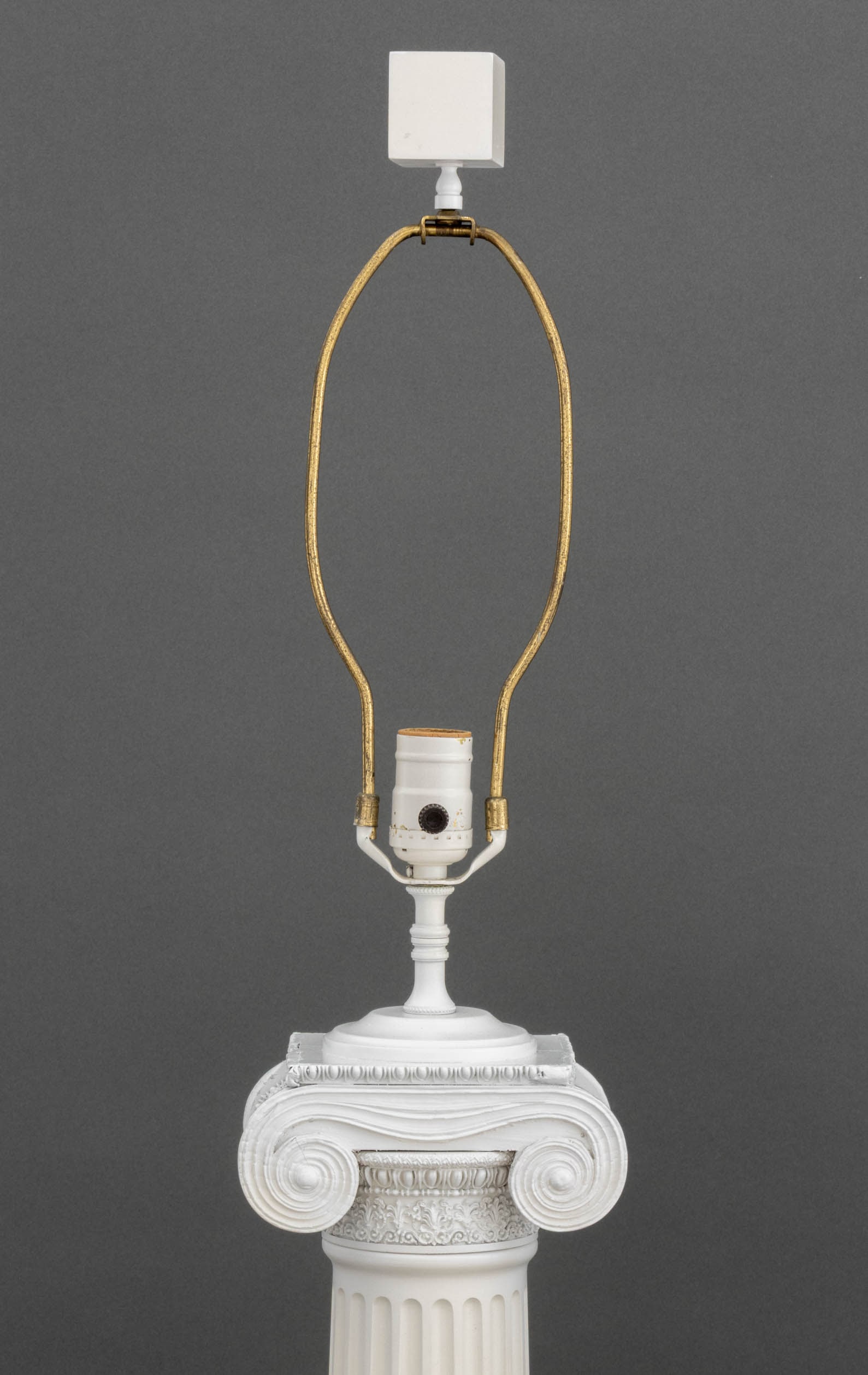 Neoclassical Style Ionic Column Table Lamps, Pair - 2