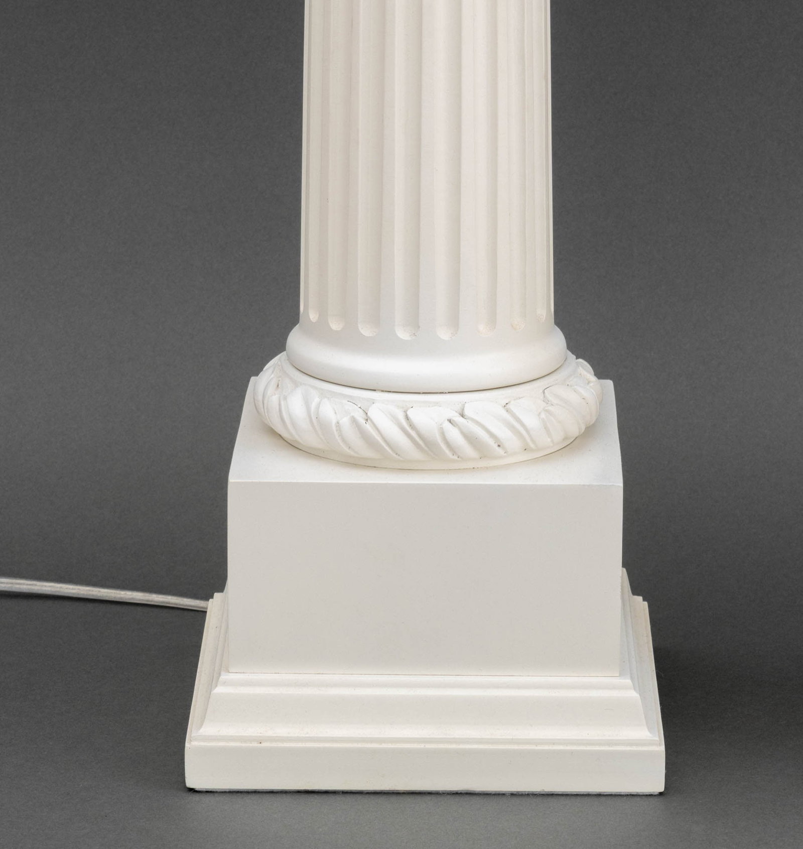 Neoclassical Style Ionic Column Table Lamps, Pair - 4