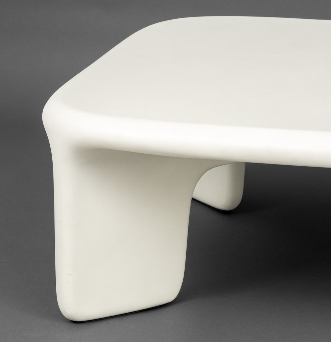 Four Hands "Dante" White Concrete Coffee Table - 3