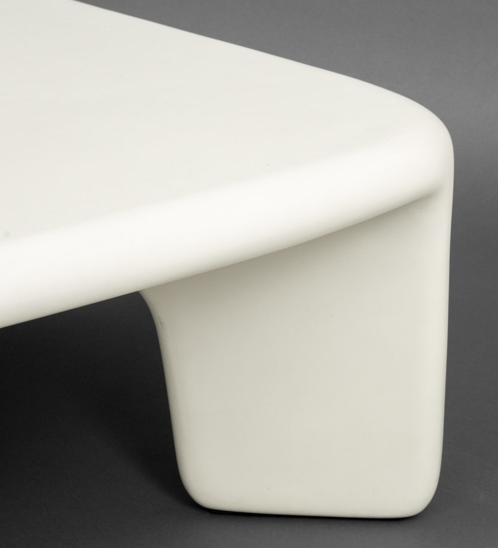 Four Hands "Dante" White Concrete Coffee Table - 7