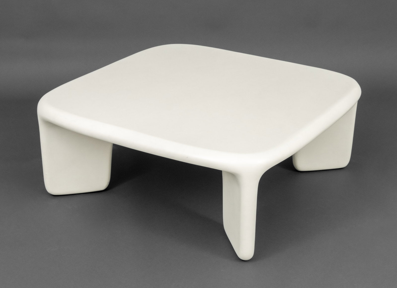 Four Hands "Dante" White Concrete Coffee Table - 8