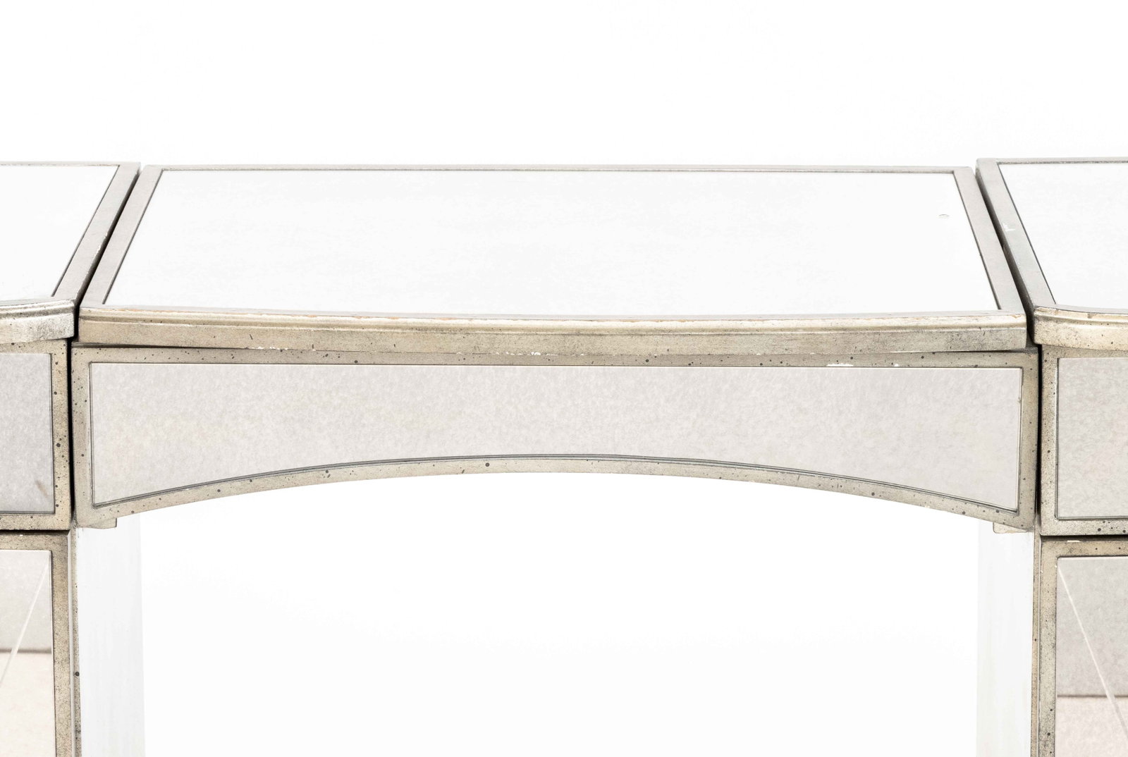 Hollywood Regency Style Mirrored Vanity Table - 3
