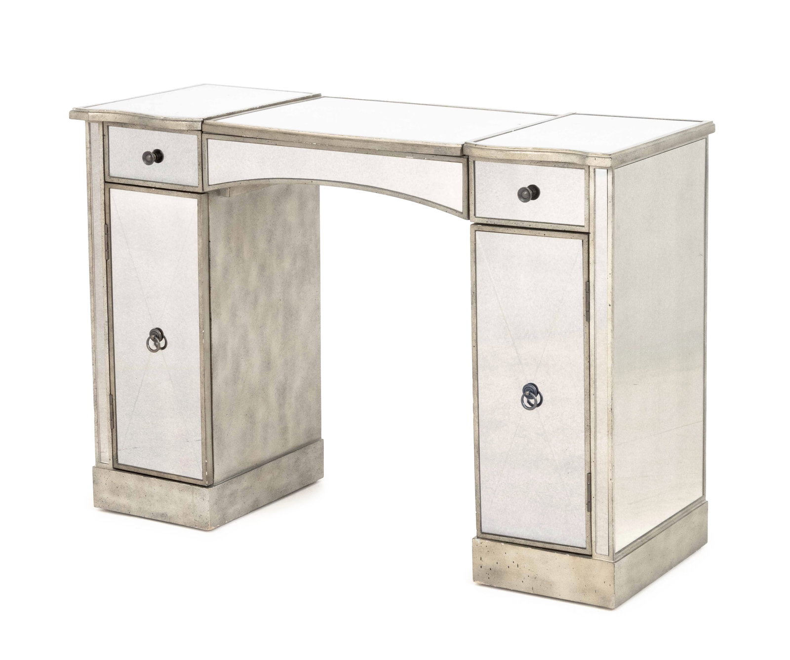 Hollywood Regency Style Mirrored Vanity Table - 4