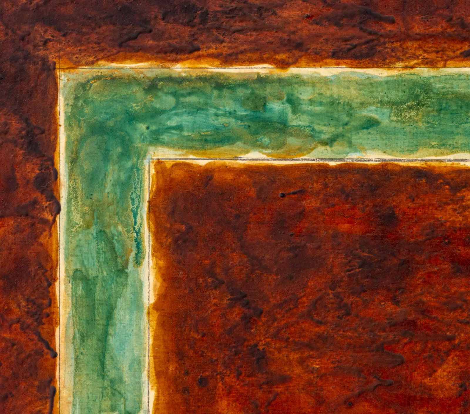 Joseph Gardella Green Rectangle Mixed Media - 8
