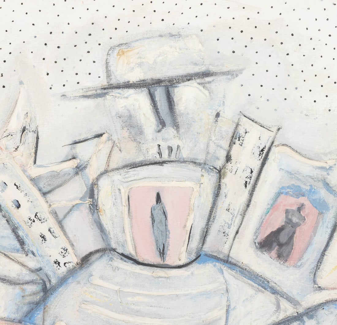 Agudelo Abstract Figural Composition Oil on Canvas - 4