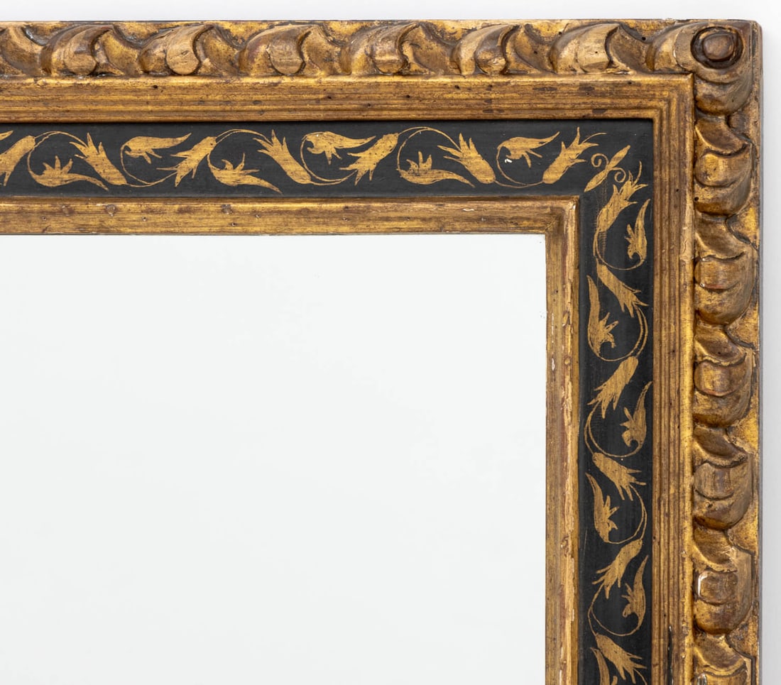 Italian Ebonized and Giltwood Rectangular Mirror - 2