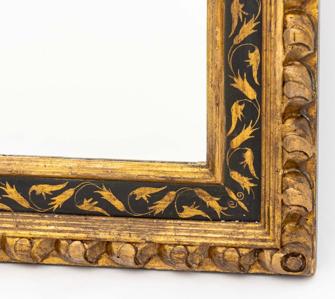 Italian Ebonized and Giltwood Rectangular Mirror - 5