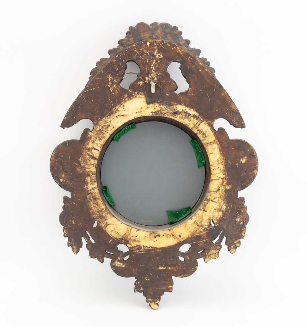 Black Forest Carved Walnut Wall Mirror, 19th C. - 6