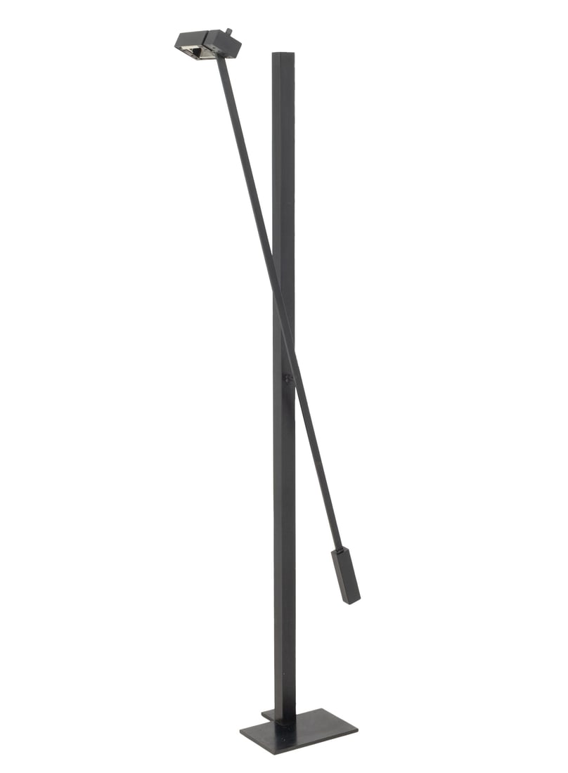 Postmodern Black Metal Cantilever Floor Lamp (1 of 9)