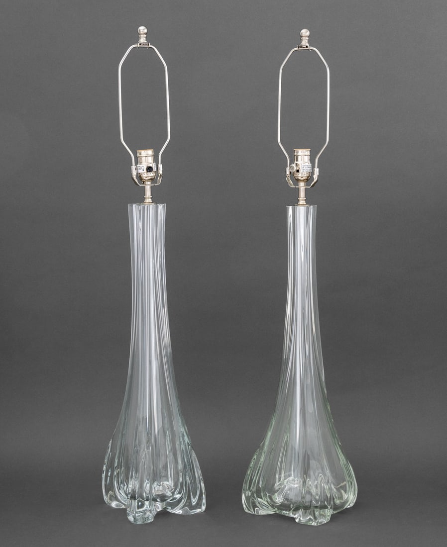 Vaughan Designs Glass Column Lamps, 2 (1 of 8)