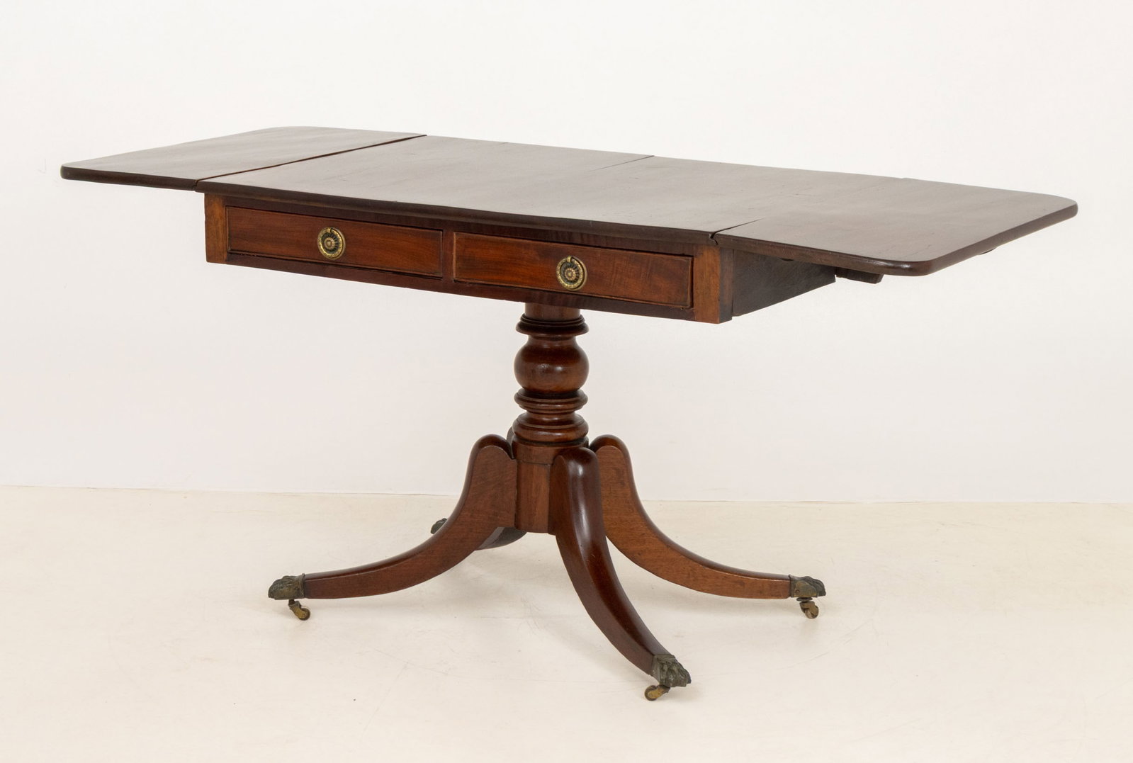 Regency Mahogany Drop Leaf Sofa Table - 10