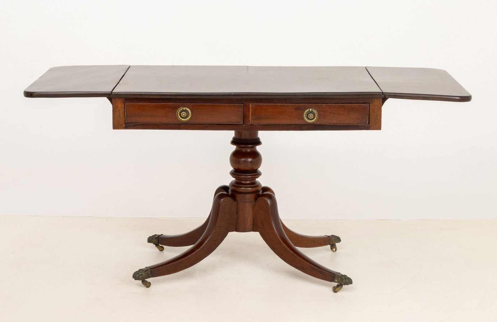 Regency Mahogany Drop Leaf Sofa Table - 8