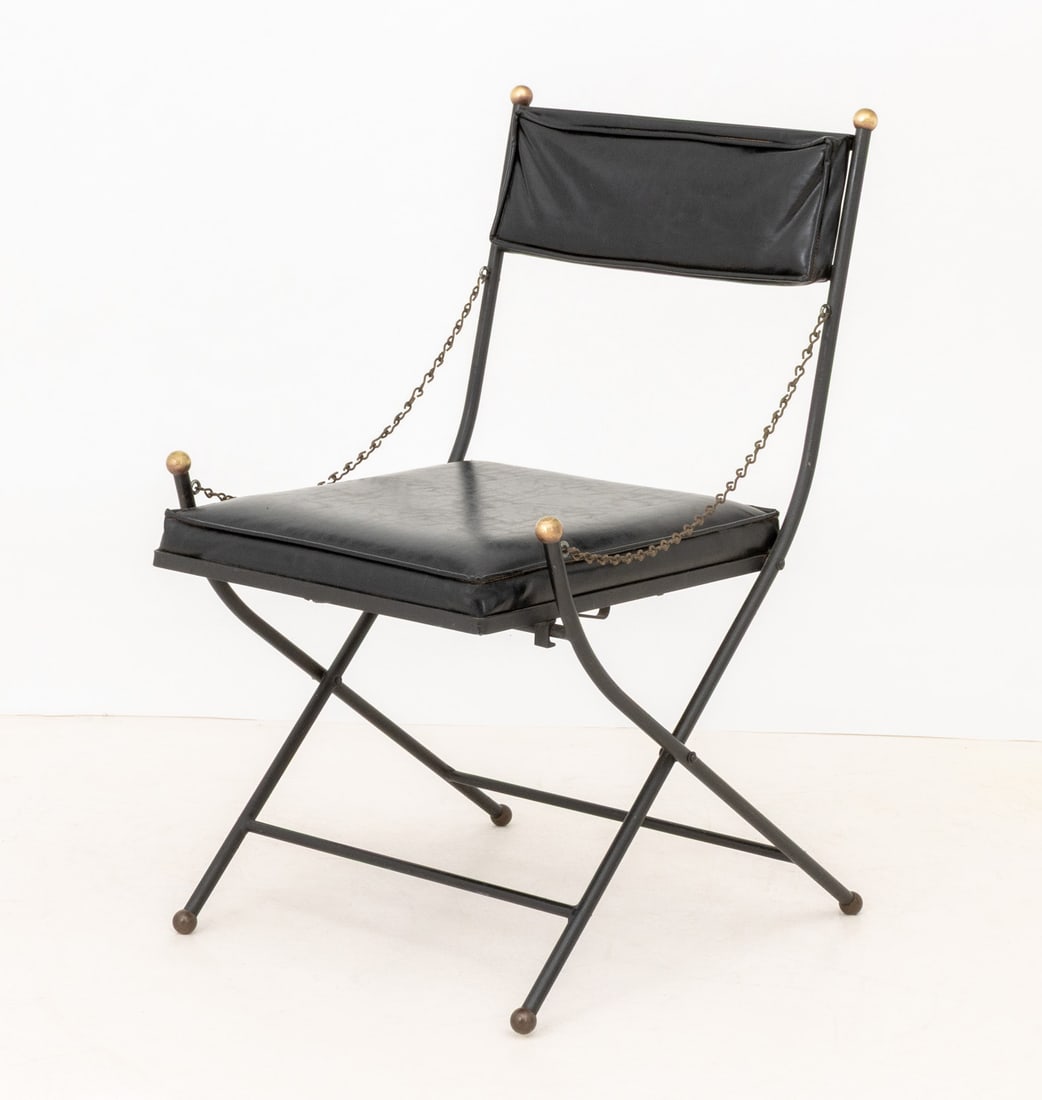 Maison Jansen Style Campaign Chairs, Pair - 8