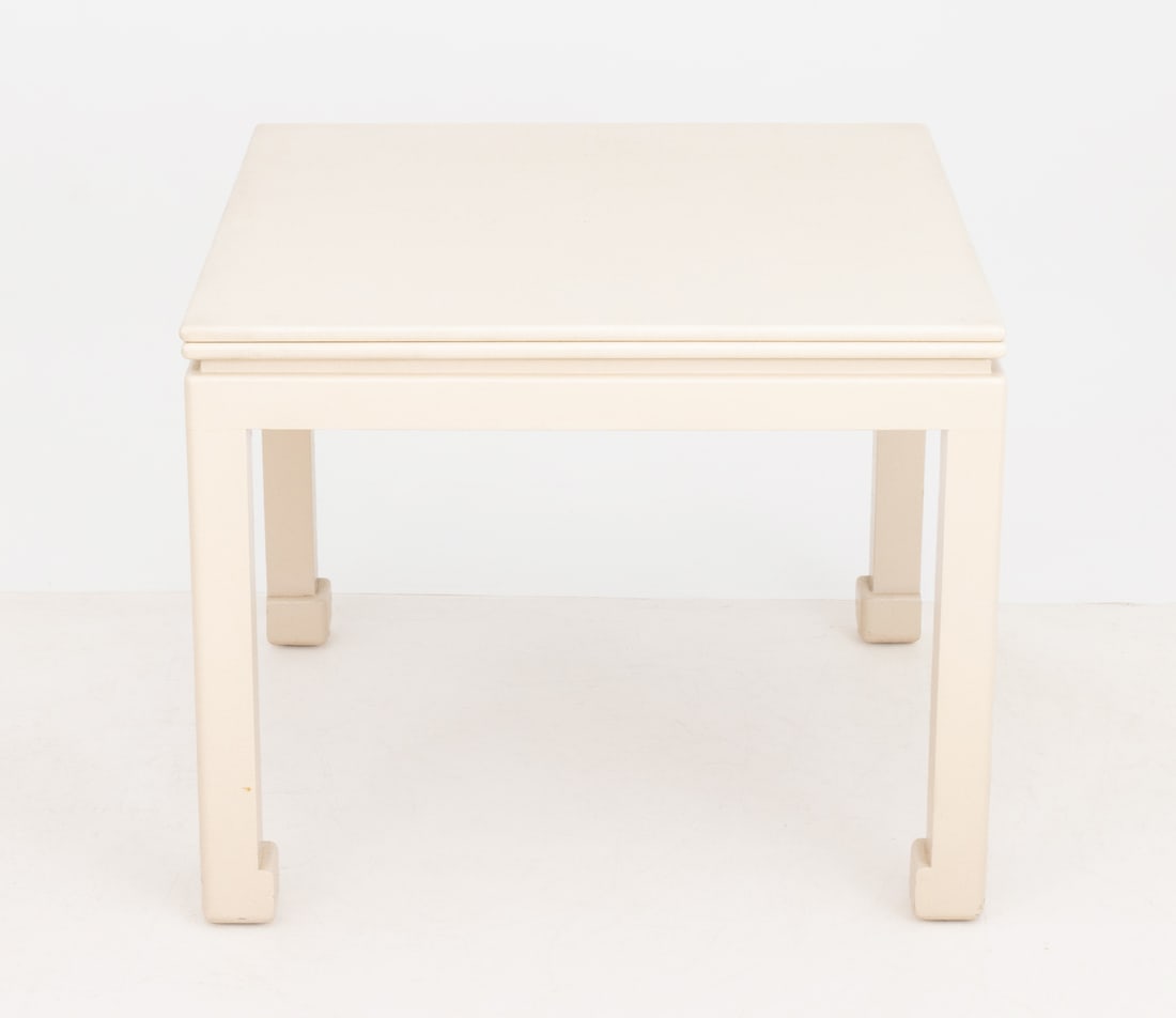 James Mont Style White Painted Dining Table - 3
