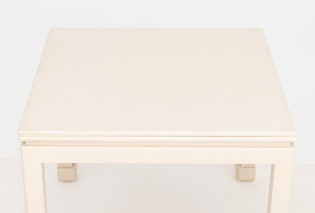James Mont Style White Painted Dining Table - 4