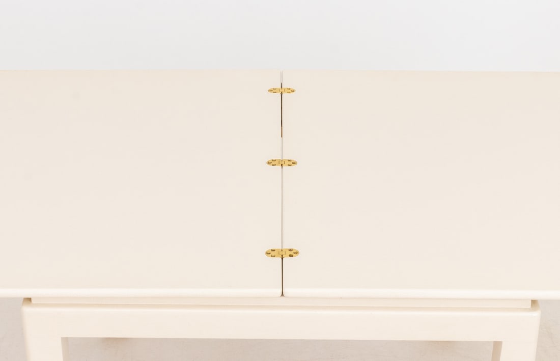 James Mont Style White Painted Dining Table - 6