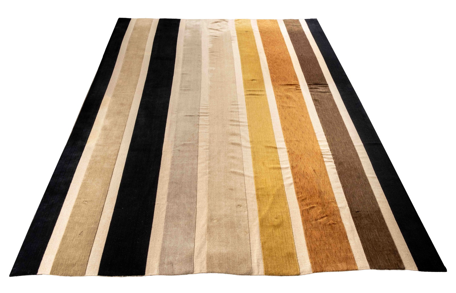 Modern Striped Pattern Carpet, 18' 1" x 13': Modern Striped Pattern Carpet. 18' 1" L x 13' W. Provenance: From a SoHo, New York Collection. Keywords: Floor coverings, Area rug, Textiles, Home Accents, Interior design, Decorative Arts