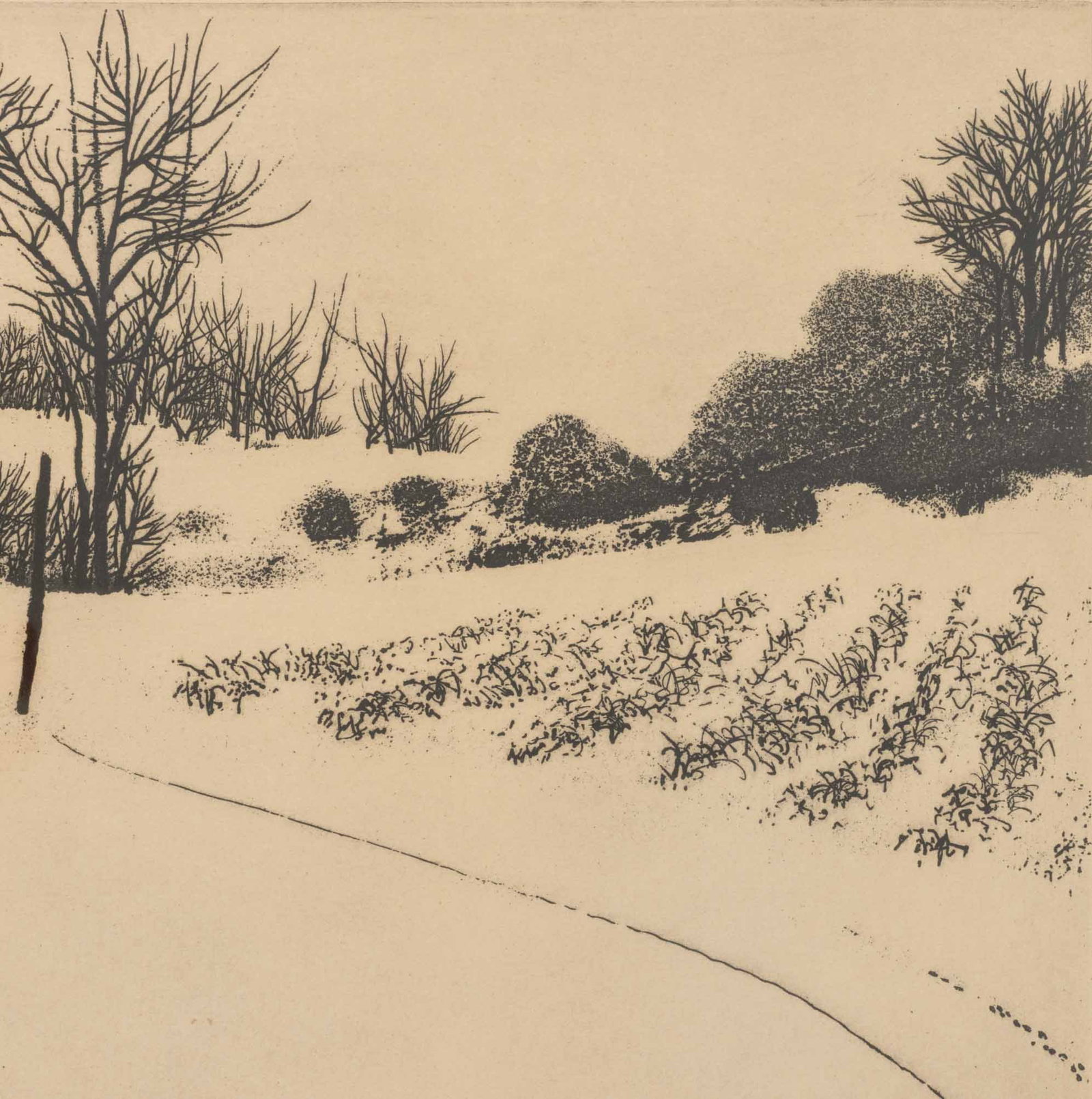 Peter Milton "February I" Etching, 1963 - 3