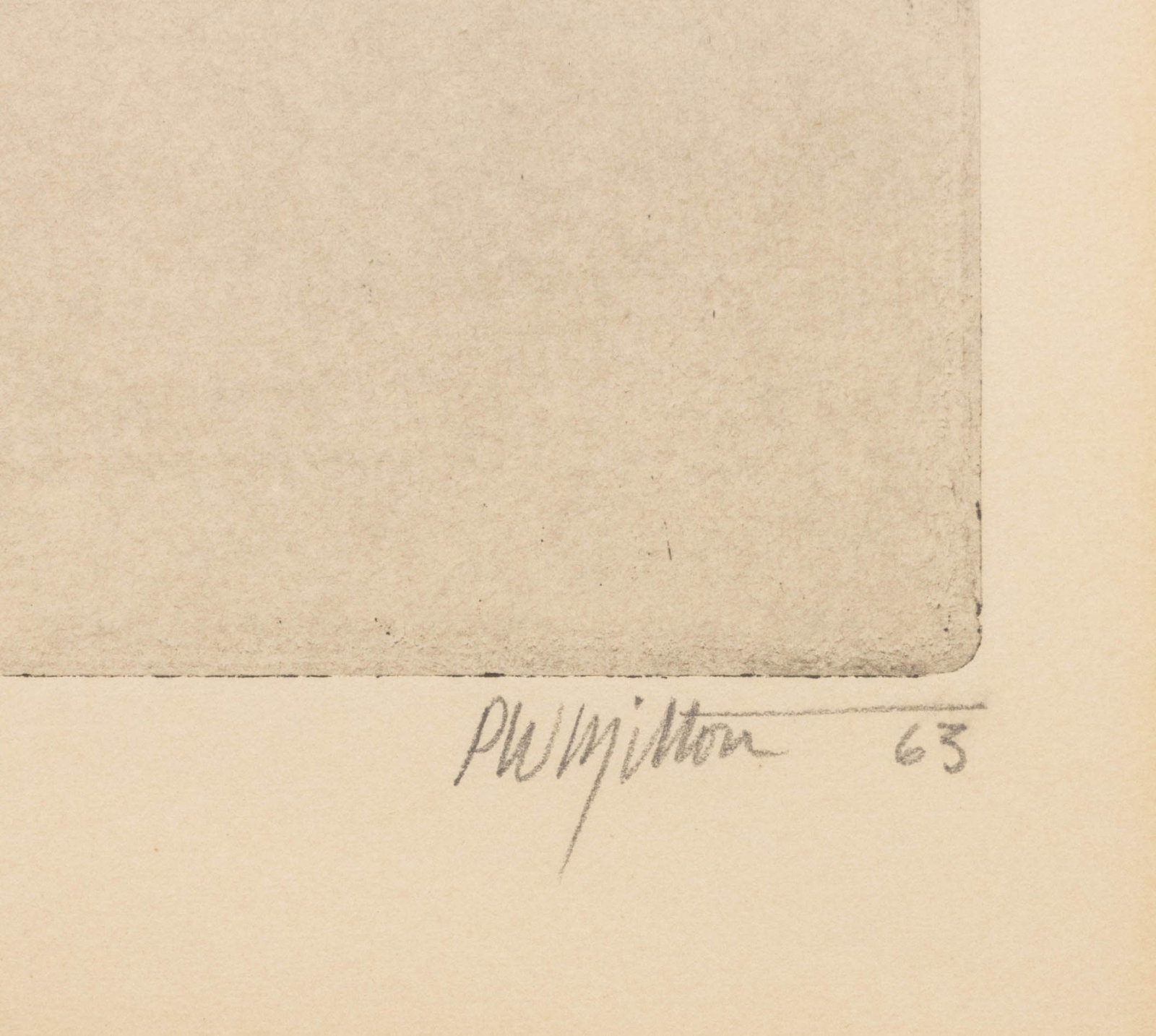 Peter Milton "February I" Etching, 1963 - 6