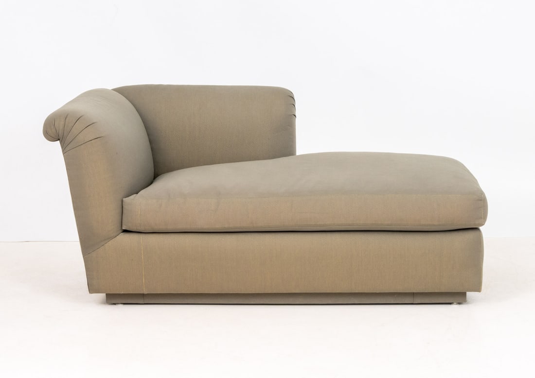 R. Jones Golden Sheen Upholstered Chaise Longue - 2