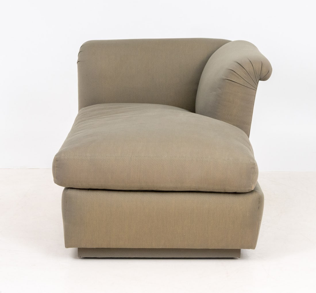 R. Jones Golden Sheen Upholstered Chaise Longue - 6