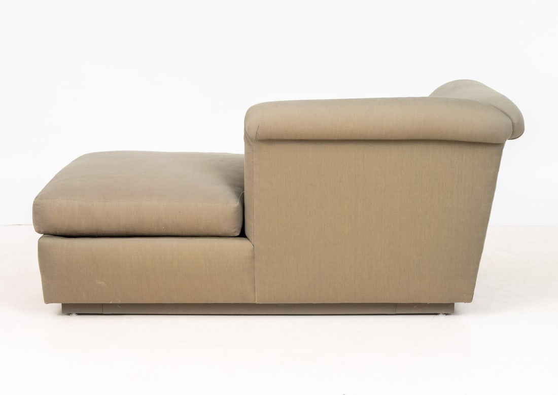 R. Jones Golden Sheen Upholstered Chaise Longue - 7
