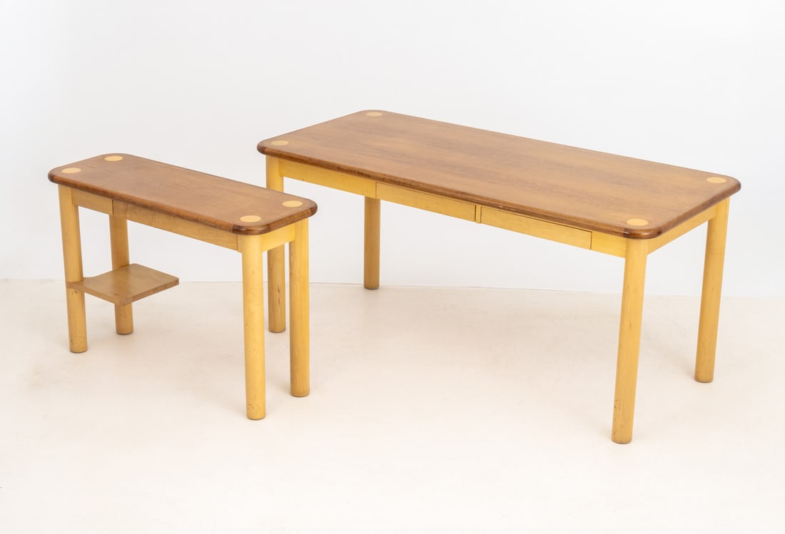 Modern Maple L-Shaped Desk - 2
