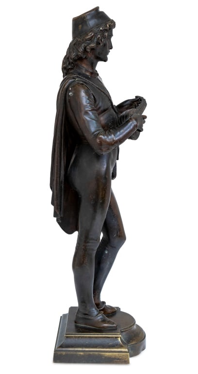 Jules Graux-Marly "The Mandolin Player" Bronze - 2