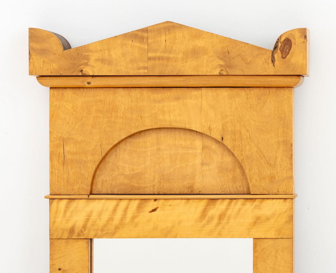 Biedermeier Style Maple Wall Mirror - 2