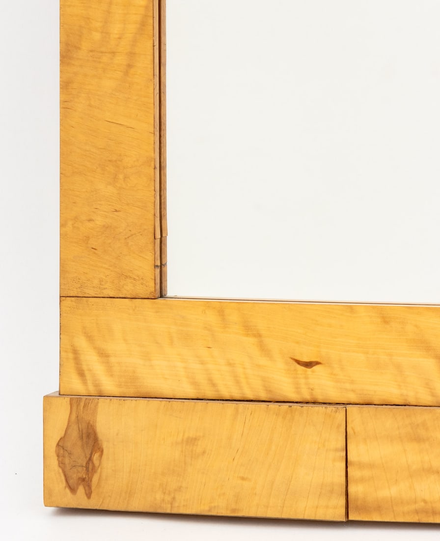 Biedermeier Style Maple Wall Mirror - 4