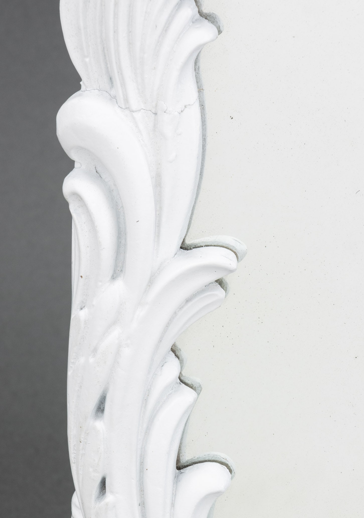Serge Roche Style White Painted Wall Mirror - 6
