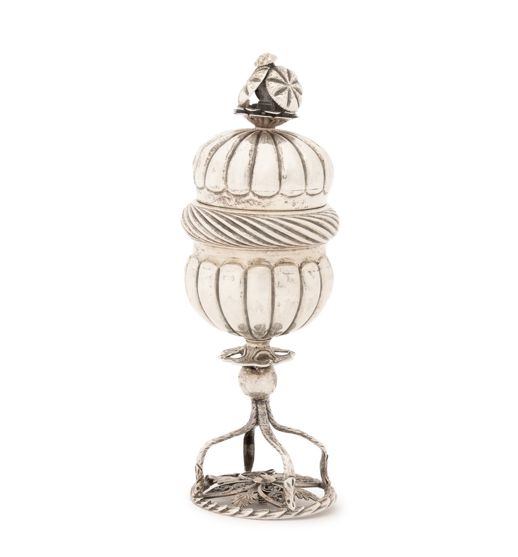 French Silver Besamim Spice Box, 19th C. (1 of 11)