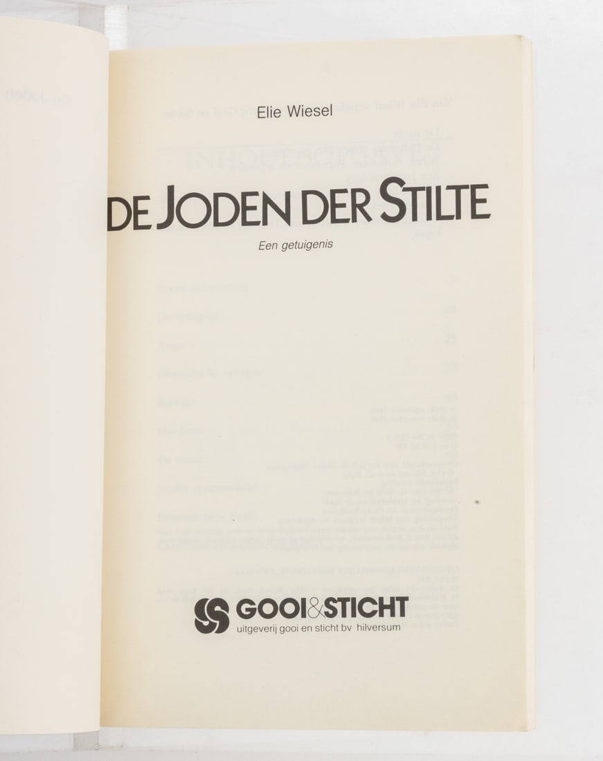 French, Etc. Elie Wiesel Books, 11 - 9