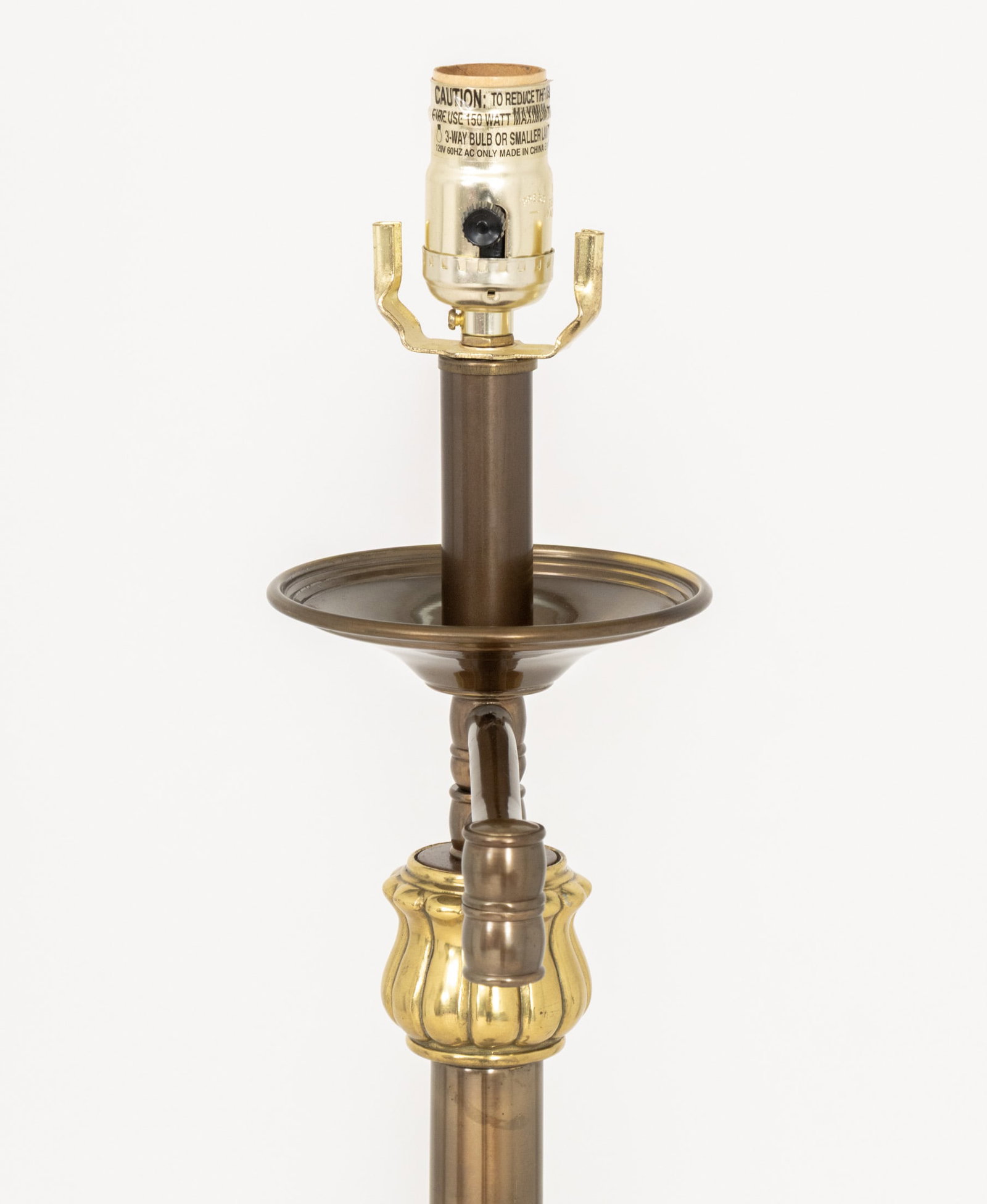 Art Deco Style Brass Swing Arm Floor Lamp - 6