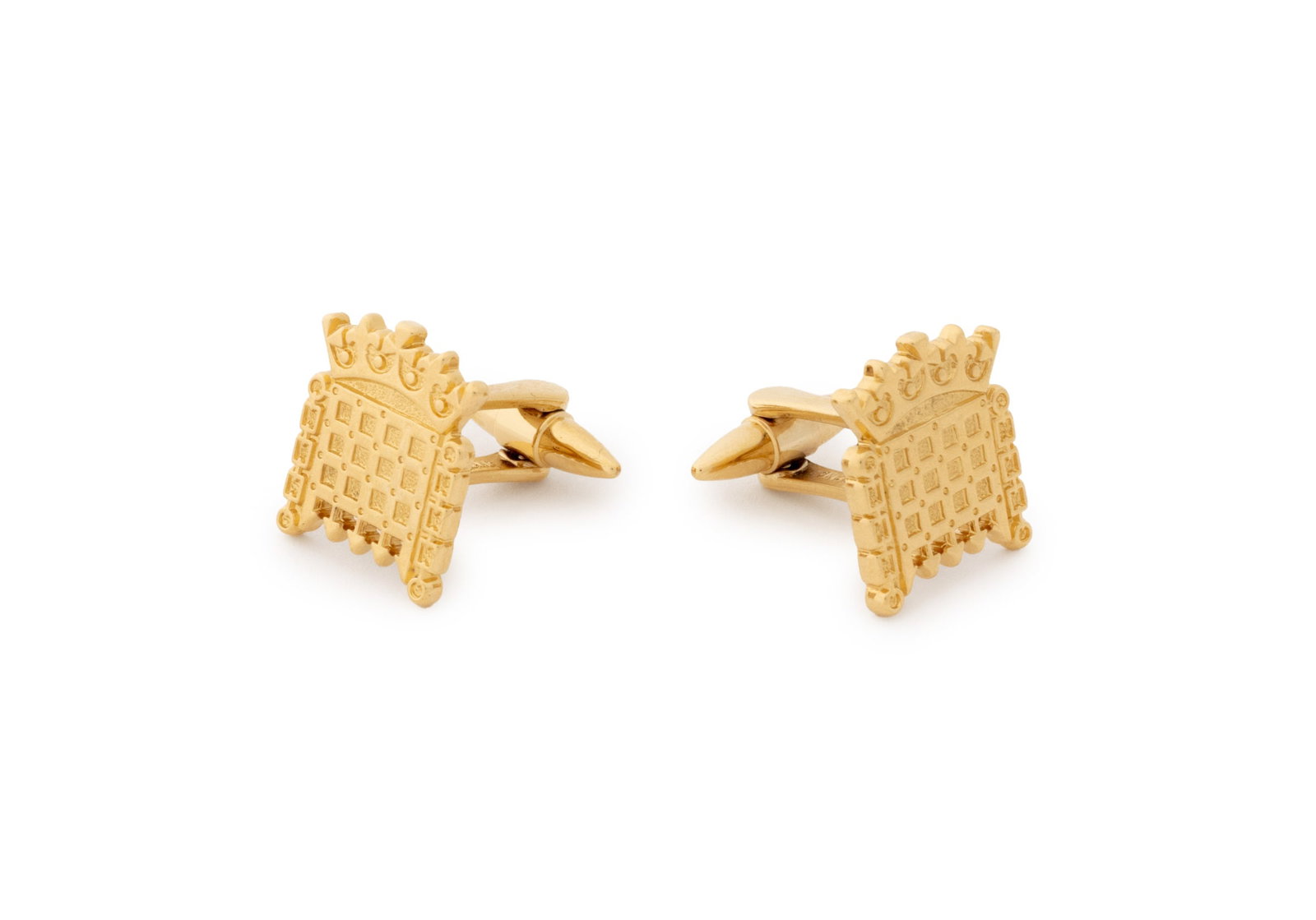 Portcullis Emblem Gold-Tone Cufflinks (1 of 9)