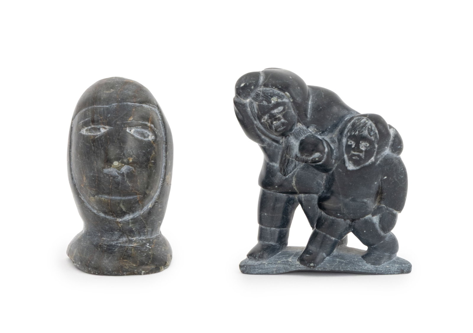 Inuit Figural Hand-Carved Stone Sculptures, 2 (1 of 11)