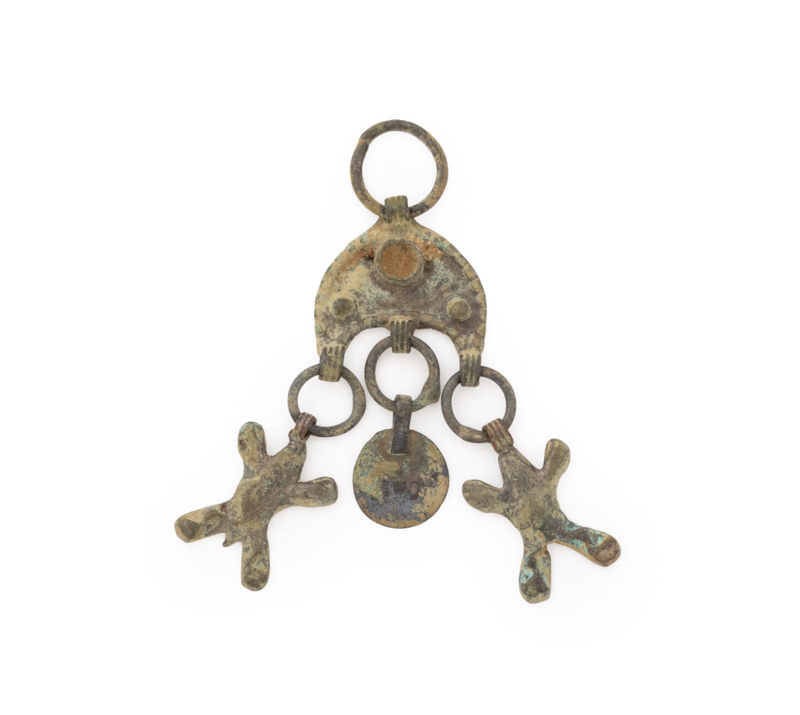 Viking Iron Age Patinated Bronze Pendant (1 of 5)