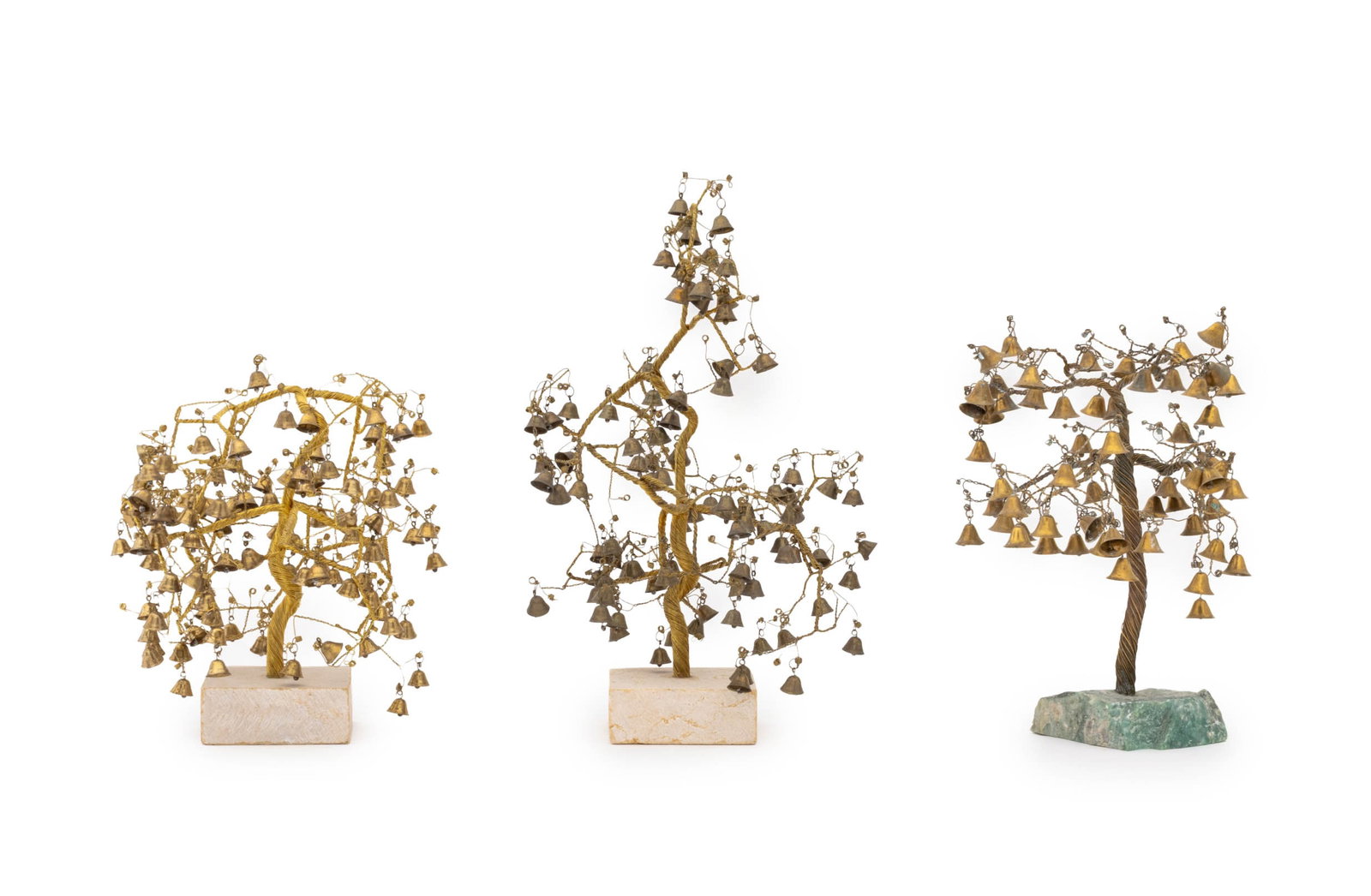 Brass Wirework and Bells Tree Sculptures, 3 (1 of 12)