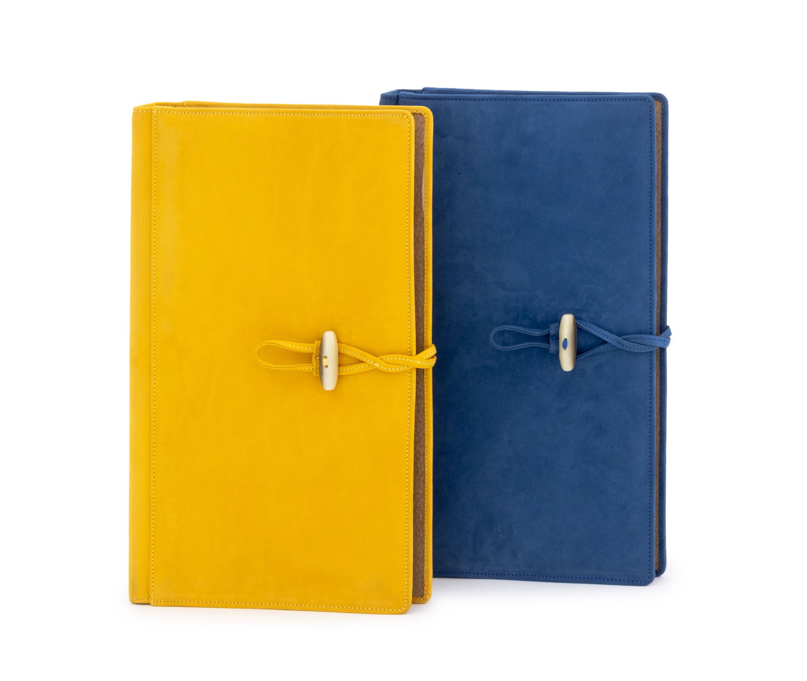 Gump's Blue Suede Photo Albums, Pair (1 of 11)